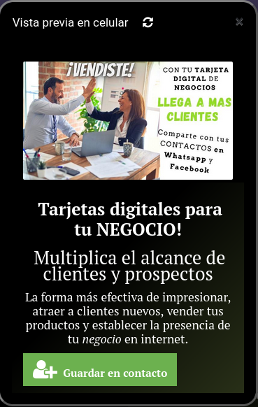 tarjeta digital presentame